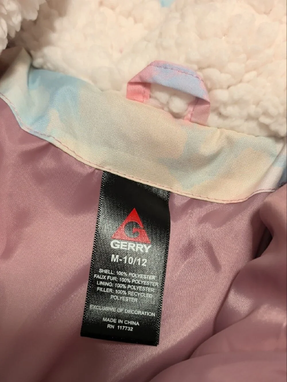 Gerry Girls Light Purple And Gray Winter Coat